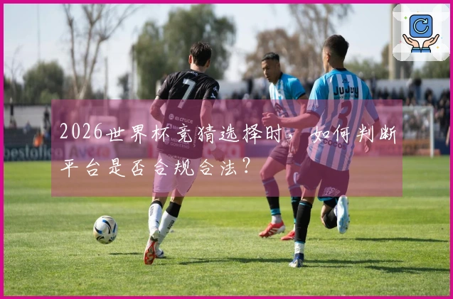 2026世界杯竞猜选择时，如何判断平台是否合规合法？