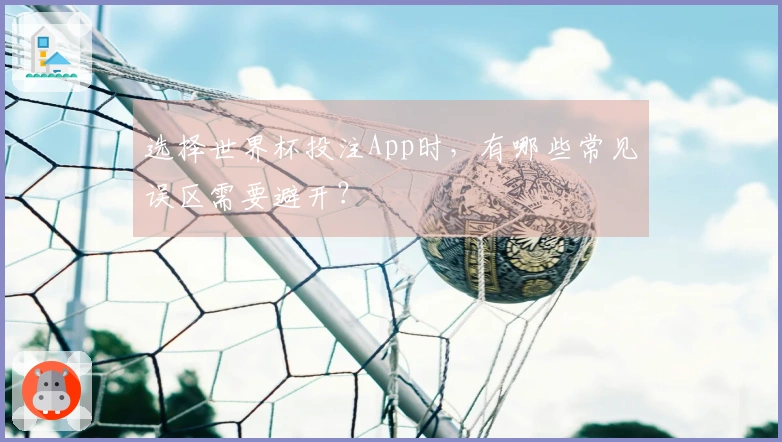 选择世界杯投注App时，有哪些常见误区需要避开？